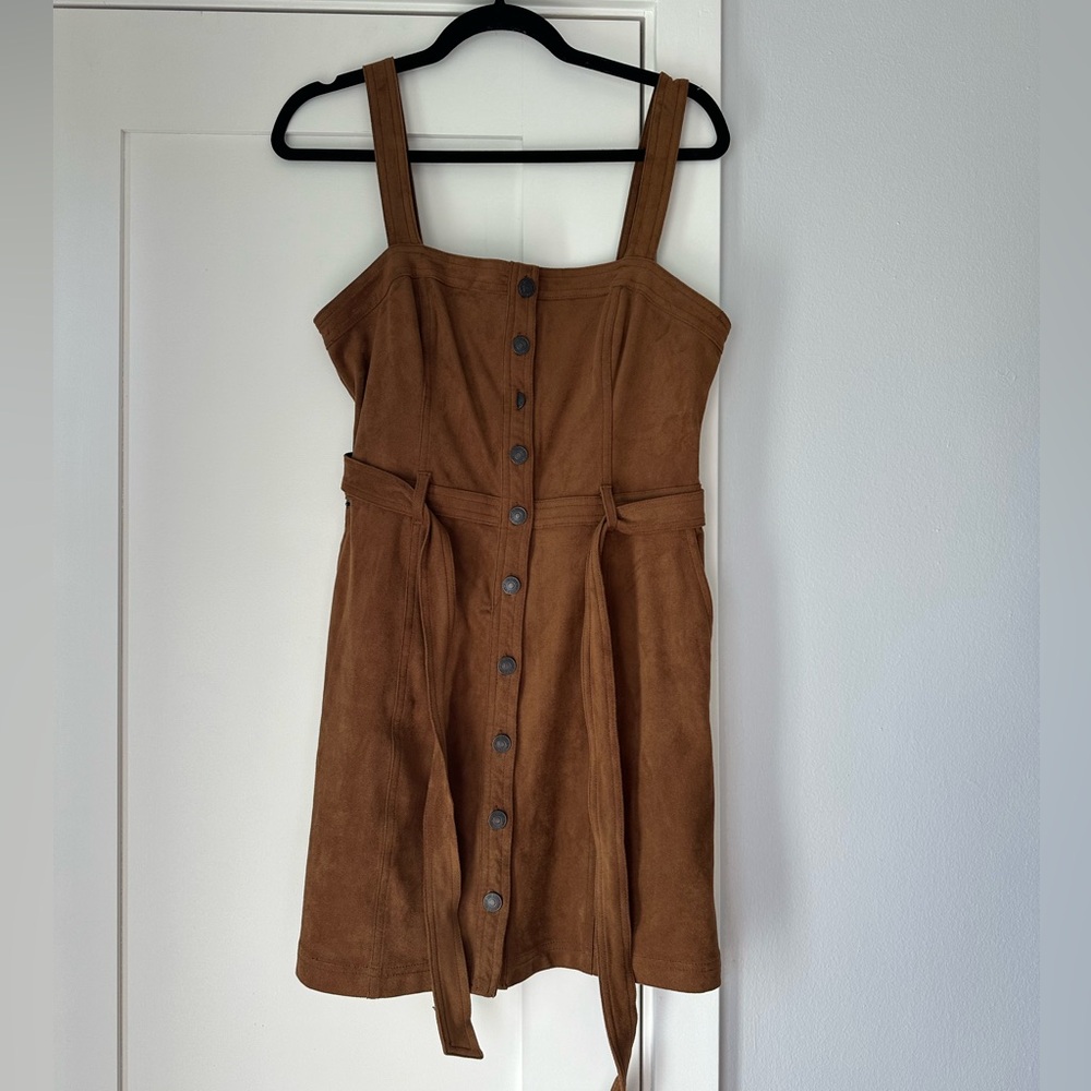 Abercrombie suede tie dress